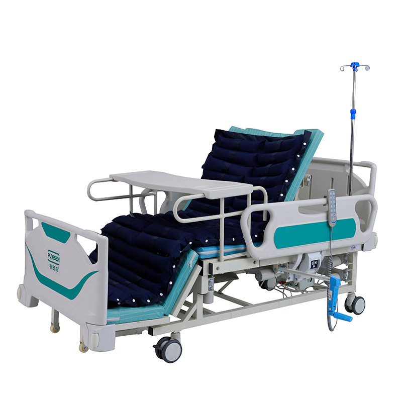 Electric home care timotion motor medical bed for disabled patient at home with toilet