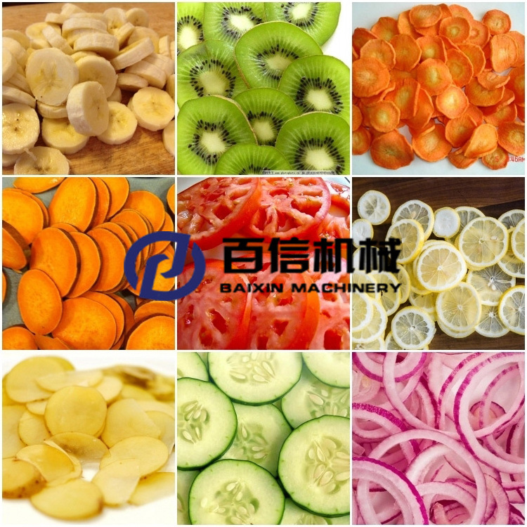 Onion Banana Vegetable Mango Slicing Cutting Machine Cassava Plantain Chips Slicer Machine