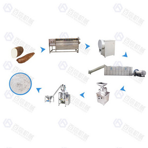 Sweet Potato Cassava Flour Production Line Yam Potato Powder Cassava Flour Processing Machine Plant