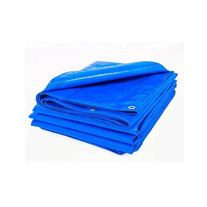 Double Blue DOUBLE Side Waterproof Polyethylene Fabric Woven Roof China Tarps Heavy Duty Tarpaulin For Tent Cover