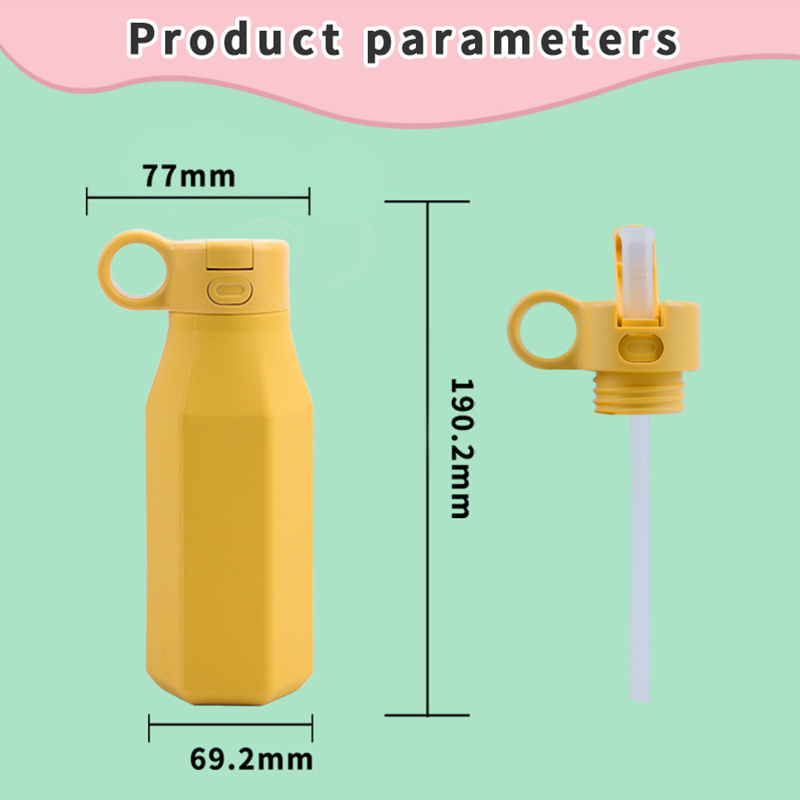 Travel children Silicone Water Bottle Baby Milk Bottle Kids Water Bottle For School Kids Children