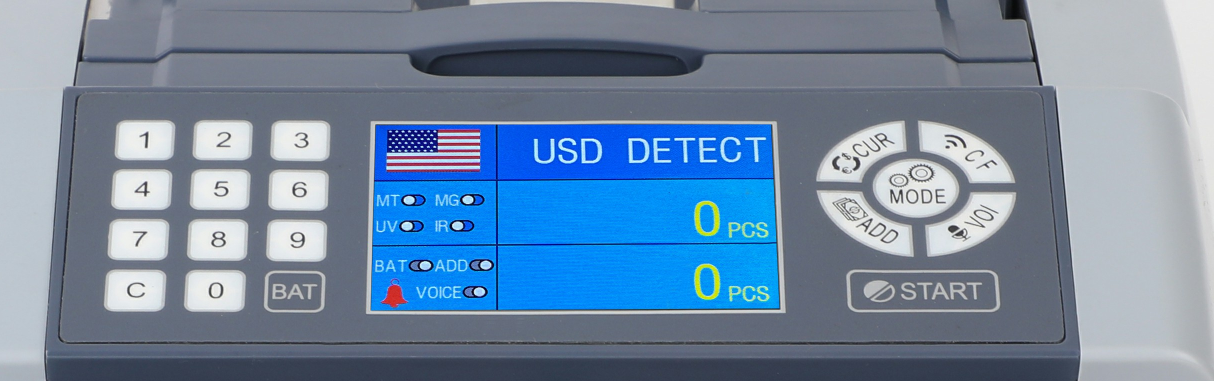 T21 UV/MG Money Currency Bill Cash Banknote Counter Detector Note Counting Machine