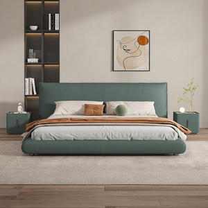 Modern Velvet Full Platform Single Doiuble Twin King Queen Size Bed Frame with Storage Headboard