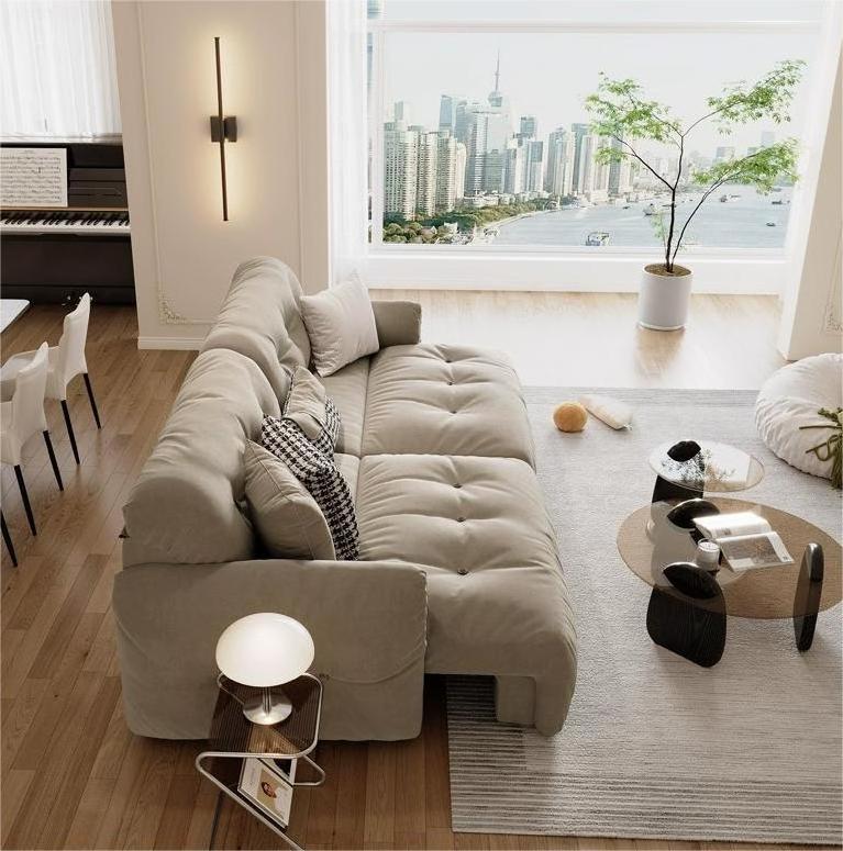 New wireless remote control dual-use luxury sofa soft cloud electric sofa bed