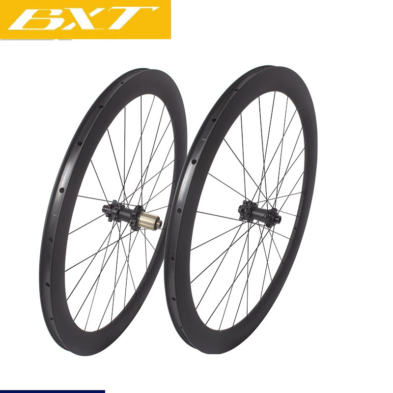 BXT carbon road bike wheelse Customization Carbon Fiber Bicycle Wheels Disc Brake XC Racing Cycle Wheel Set carbon wheelset 700c