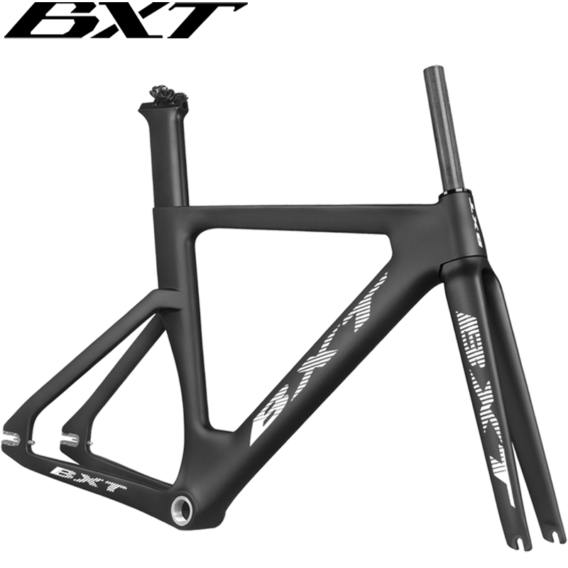 Carbon Track Frameset Aero Shaping Fixed Gear Carbon Road Bike 700*25C Track Bicycle TT Frame With Fork