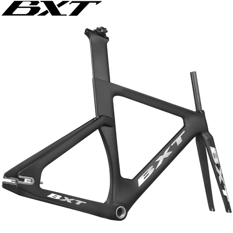 Carbon Track Frameset Aero Shaping Fixed Gear Carbon Road Bike 700*25C Track Bicycle TT Frame With Fork