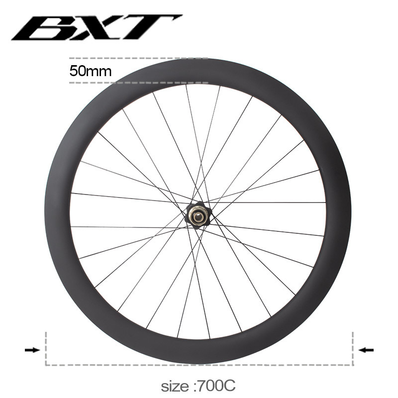 BXT carbon road bike wheelse Customization Carbon Fiber Bicycle Wheels Disc Brake XC Racing Cycle Wheel Set carbon wheelset 700c