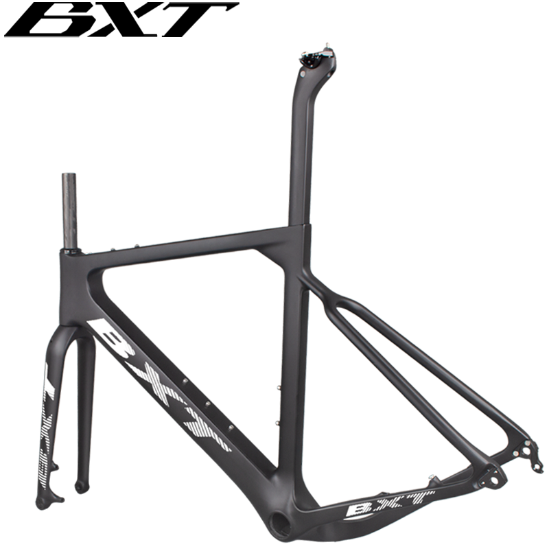 bxt 2023 carbon fiber bike frame road 700c size S M L carbon gravel bike frame wholesale carbon mtb frame 27.5 mountain bike