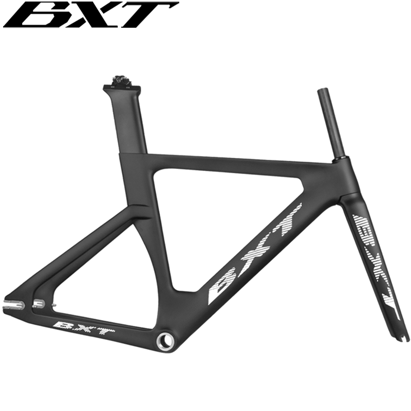 Carbon Track Frameset Aero Shaping Fixed Gear Carbon Road Bike 700*25C Track Bicycle TT Frame With Fork