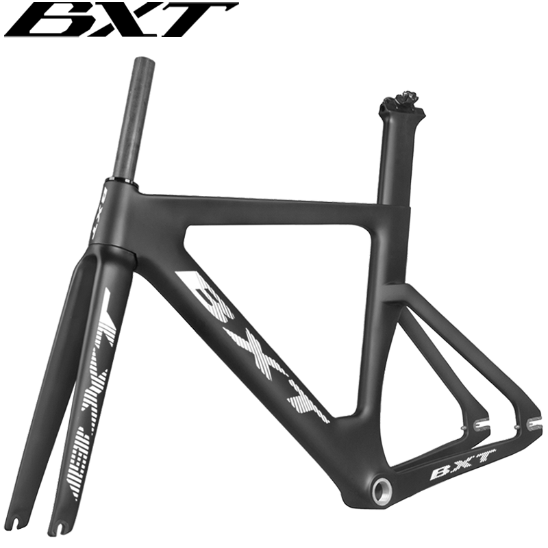 Carbon Track Frame Aero Shaping Fixed Gear Single Speed Cycle 	Chinese Carbon Fiber T1000 Track Bike Frame 700C