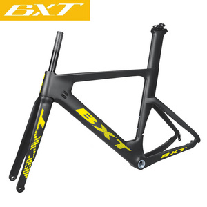 Carbon Road Frames 700C Hidden Cable Chinese Wholesales OEM Full Carbon Fiber Aero Shaping Disc Brake Road Bike carbon Frameset