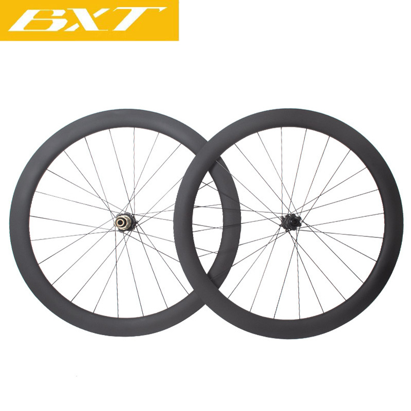 BXT carbon road bike wheelse Customization Carbon Fiber Bicycle Wheels Disc Brake XC Racing Cycle Wheel Set carbon wheelset 700c