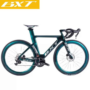 BXT T800 Carbon Road Racing Bicycle 11Speed carbon 700C road bike frame 25C Wheels Tour de France Complete Road Racing Bike