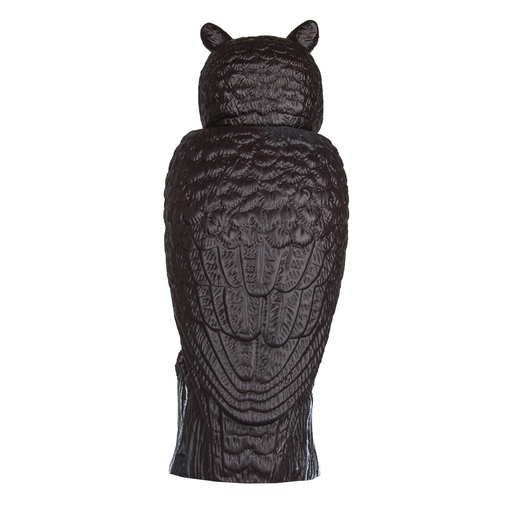 Wholesale garden antique head rotated with wind plastic authentic owl shape animal repellent bird owl scarecrow