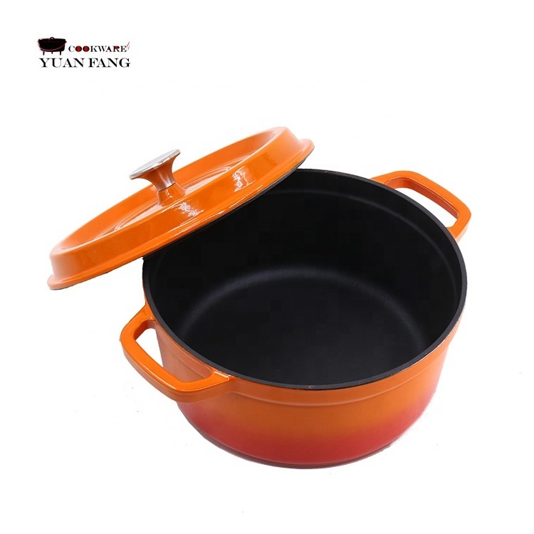 High Quality 10/16/20/22/24/26/28CM Made in China Kitchenware Eco- Friendly Casserole Dutch Oven for Soup Pot