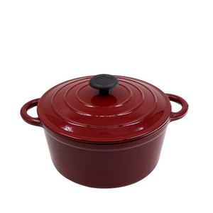 China Factory 20/22/24/26/28CM Nonstick Dutch Oven Enamel Coating Soup Pot Cast Iron Casserole Cookware