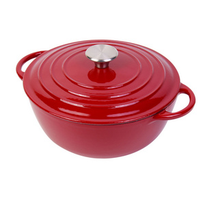 First Time 5% Discount Enamel Deep Round Casserole Soup Pot Cast Iron Cookware Casserole