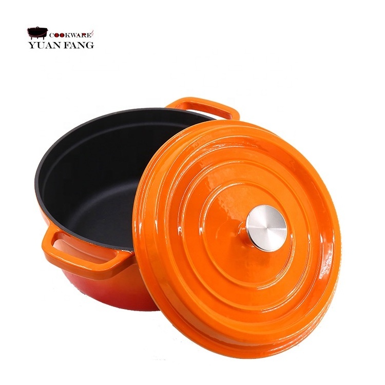 High Quality 10/16/20/22/24/26/28CM Made in China Kitchenware Eco- Friendly Casserole Dutch Oven for Soup Pot