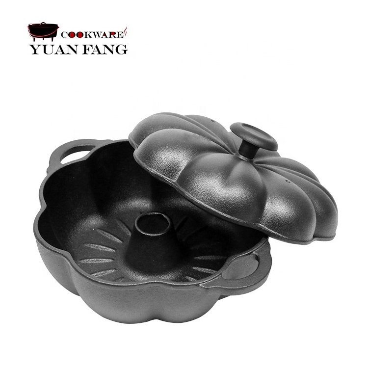 Wholesale 23CM Camping Cast Iron Baking Potato Pot Cookware Preseasoned Cast Iron Roast Sweet Potato Pot