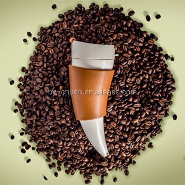 Stainless Steel Thermos Mug Coffee Cup Travel Creative Goat Horns Cup Vacuum Flask Couple Traveling Cup Mug