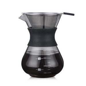 400ml Pour Over Coffee Maker Drip Thicken Glass Container