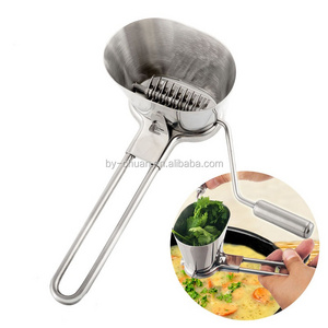 Manual Vegetable Herb Grinder Stainless Steel Parsley Shredder Chopper for Spice Pepper Vegetable Grater Kitchen Helper