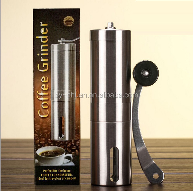 Stainless Steel Burr Coffee Grinder Manual Hand Coffee Maker Burr Corn Mill Grinders Portable Machine Coffee Tools