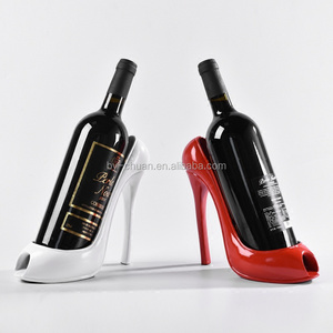 4 colors High Heel Shoe Wine Bottle Holder Wine Rack Practical Sculpture Wine Racks Home Decoration Accessories top quality