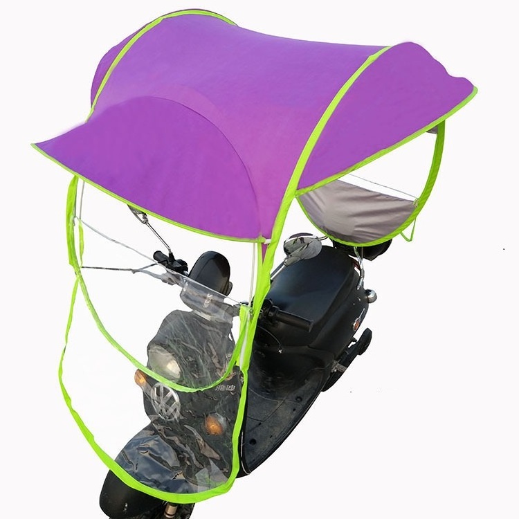 Electric Umbrella Motorcycle Canopy Motorbike Roof Motor Sun Visor Shade Tent Umbrella Windshield Motorcycle Cover Housse Moto