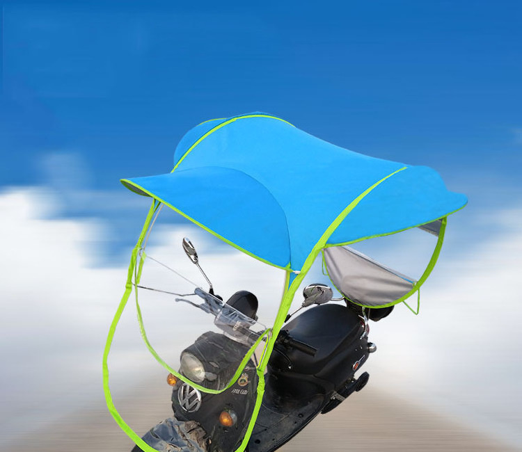 Electric Umbrella Motorcycle Canopy Motorbike Roof Motor Sun Visor Shade Tent Umbrella Windshield Motorcycle Cover Housse Moto