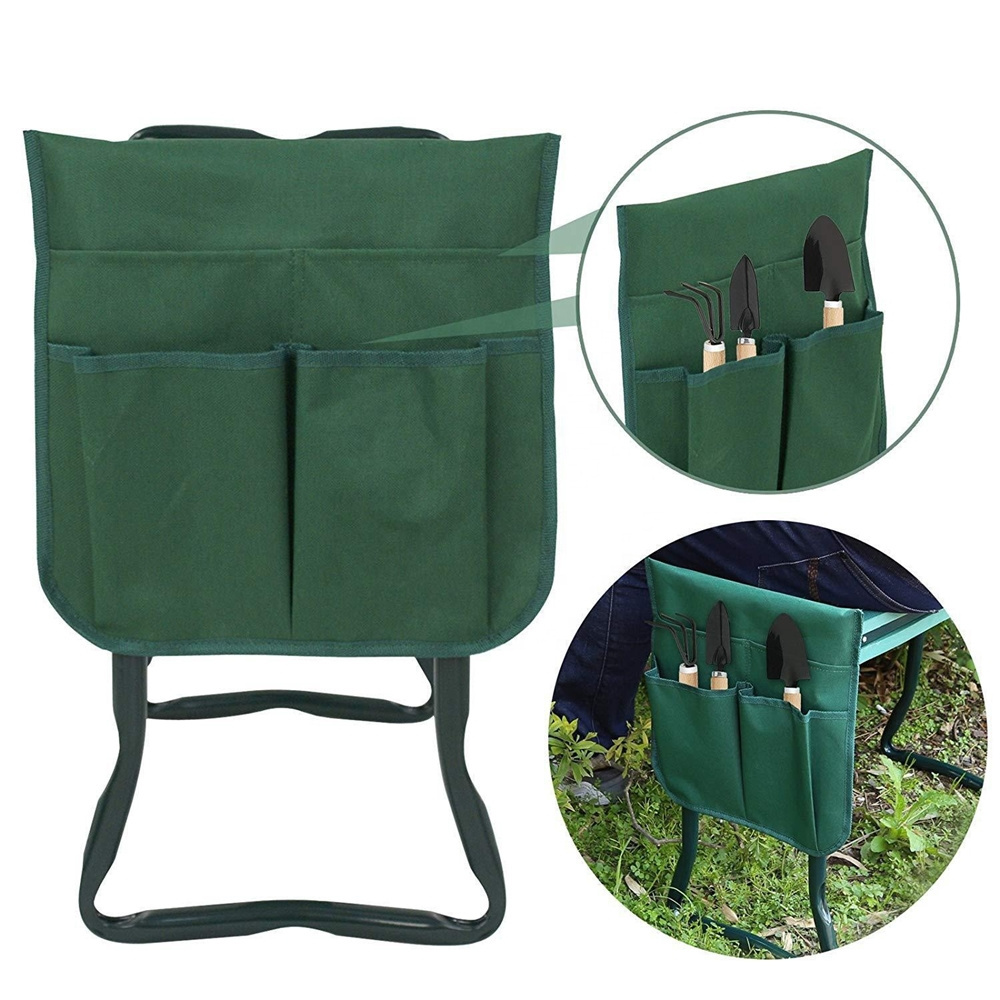 Garden Kneeling Stool With Tool Kit Padded Pad Foldable Knee Pad Portable Multifunctional Practical EVA Foam Garden Kneelers