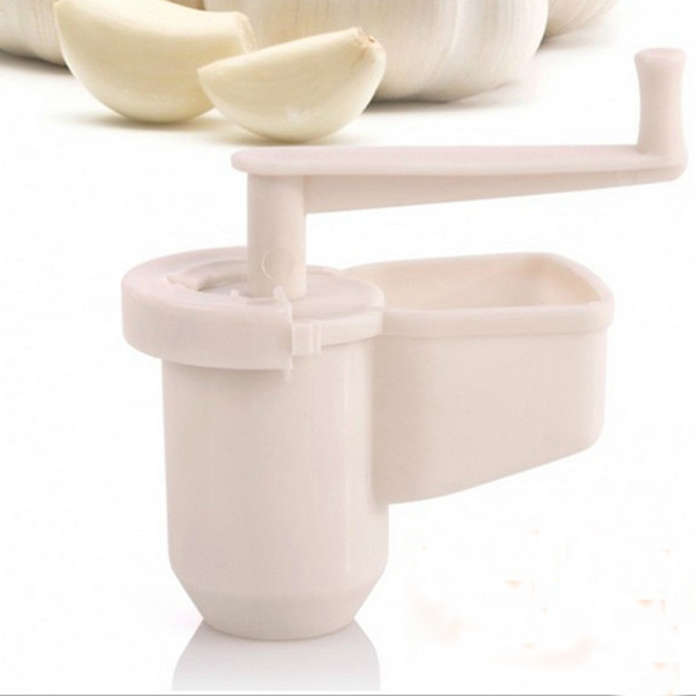 Multifunctional Garlic Ginger Crusher Grinder Press Rotate Kitchen Gadget Plastic Tools Slicer Cutter Garlic Crusher Peeler 2018