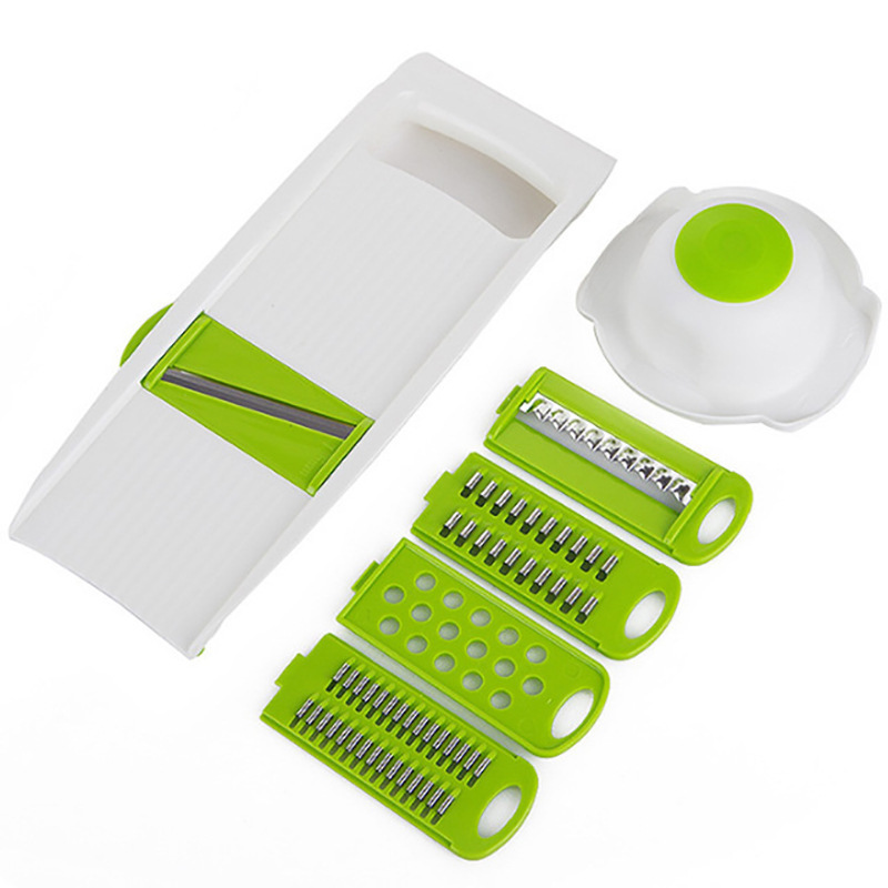 Multi Vegetable Slicer & Grater Kitchen Set- Dicer Slicer Potato Carrot Dicer Salad Maker Assistant