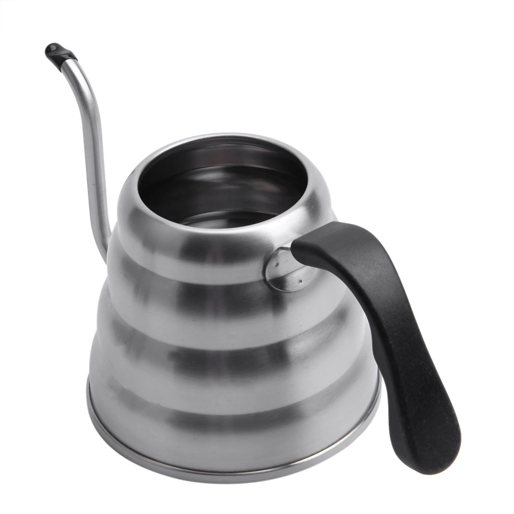 1200ML Premium Pour Over Coffee Kettle with Thermometer 40floz Gooseneck Tea Kettle 5 Cup 304 Stainless Steel Tea Pot