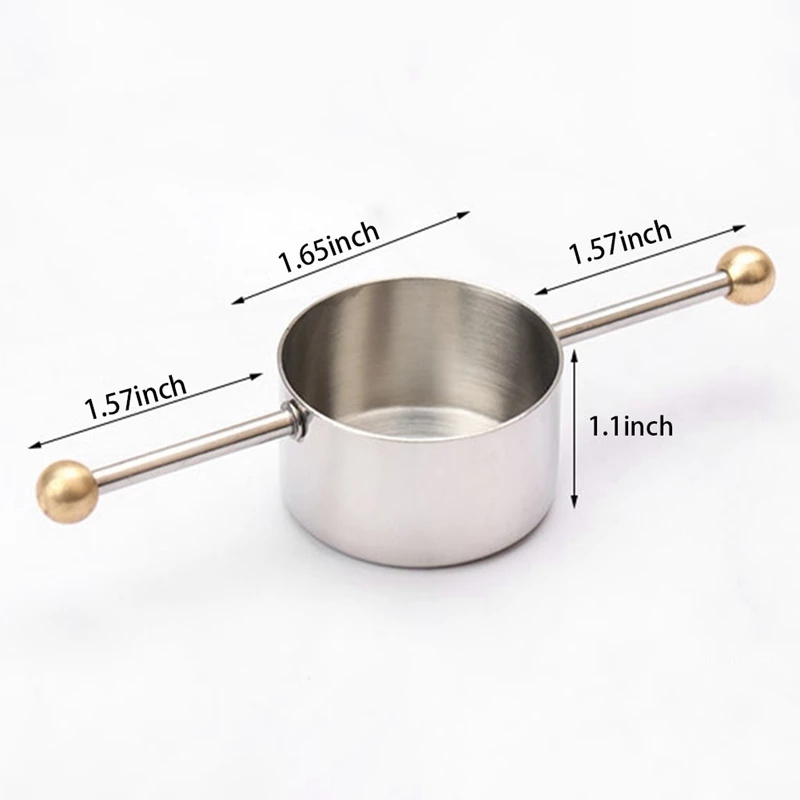 Whisky Bar Tools Accessories stainless steel Measure cup Cocktail Jigger with measurements rose gold Handle