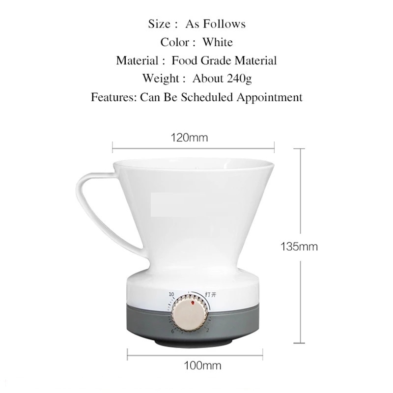 Factory Hot Sales hotel home multi function automatic white cup brew filter drip coffee maker