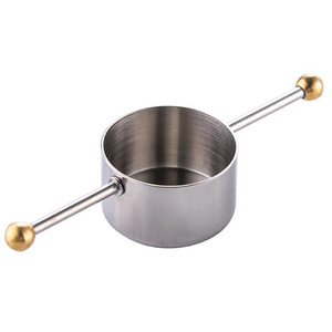 Whisky Bar Tools Accessories stainless steel Measure cup Cocktail Jigger with measurements rose gold Handle