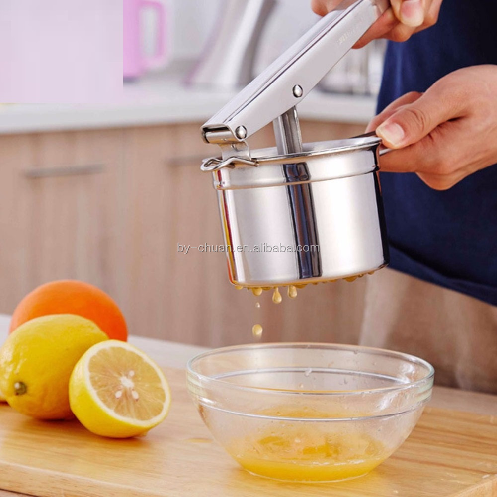 Manual Juicers Stainless Steel Potato Ricer Masher Fruit Vegetable Hand Press Crusher Orange Lemon Squeezer Kitchen Tool