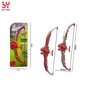 Outdoor Sports Projection Dinosaur Toys Shooting Game Indoor Hunting Sports Bow Gift Parents Kids Toy Archery Set Bow Arrow