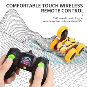 Kids Juguetes 2.4ghz Electric Toy 360 Rotate Vehicles Double Sided Drift Twist Amphibious Remote Control Car Rc Stunt Car