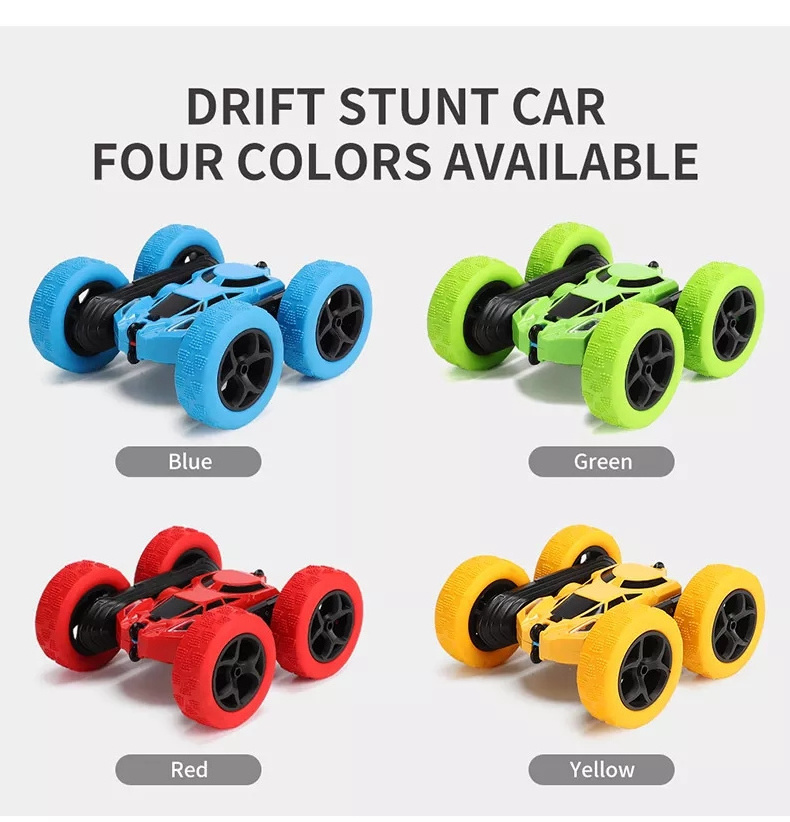 Kids Juguetes 2.4ghz Electric Toy 360 Rotate Vehicles Double Sided Drift Twist Amphibious Remote Control Car Rc Stunt Car