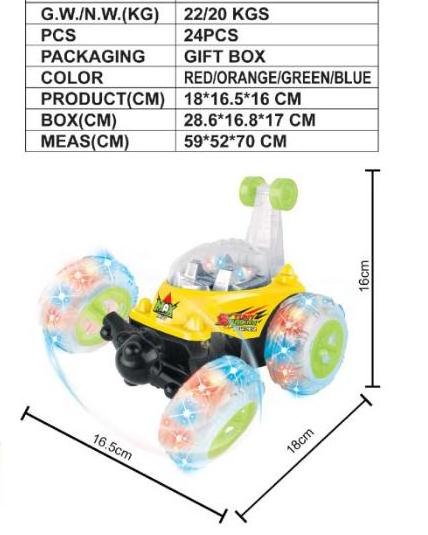 Hot Selling Musical Rc Stunts Racing Cars Remote Control Rolling Race Toy Car Flashing Light Electric Tumbling Stunt Car