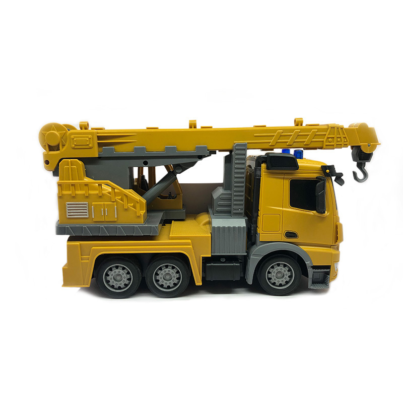 New Kids RC Car Toy 2.4G RC 1:24 Remote Control Crane Construction Engineering Truck 6CH RC Crane Truck for Christmas Gift