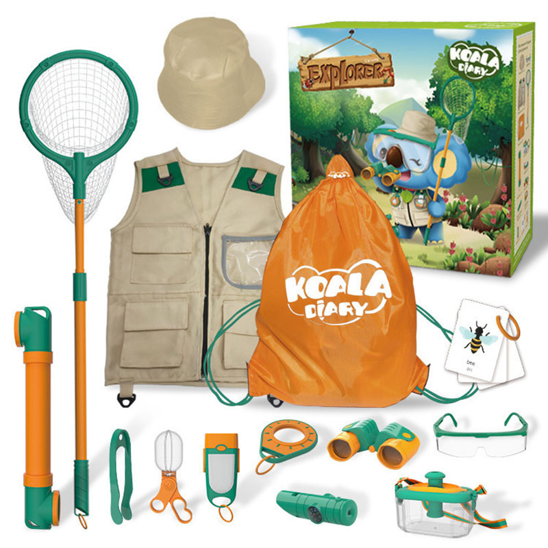 Kids Outdoor Camping Toys Gear Set Bug Catching Kit for Toddlers Nature Exploration Kit