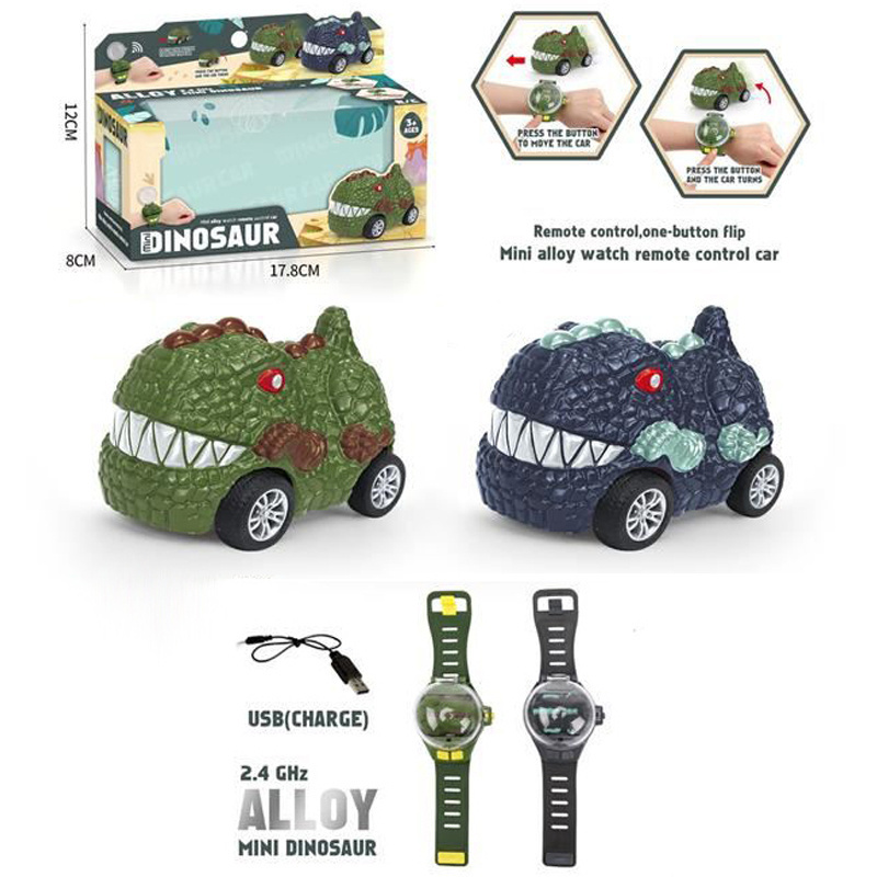 2023 juguete Alloy Watch Toy Car ver coche remoto 2.4 Ghz Mini Remote Control Car Hand Band USB Charge Universal Rc Car Kids