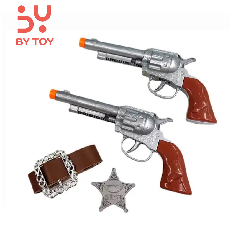 game of west role play kids rifle toy cowboy guns and holsters style silver double pistol cowboy toy gun set for kids