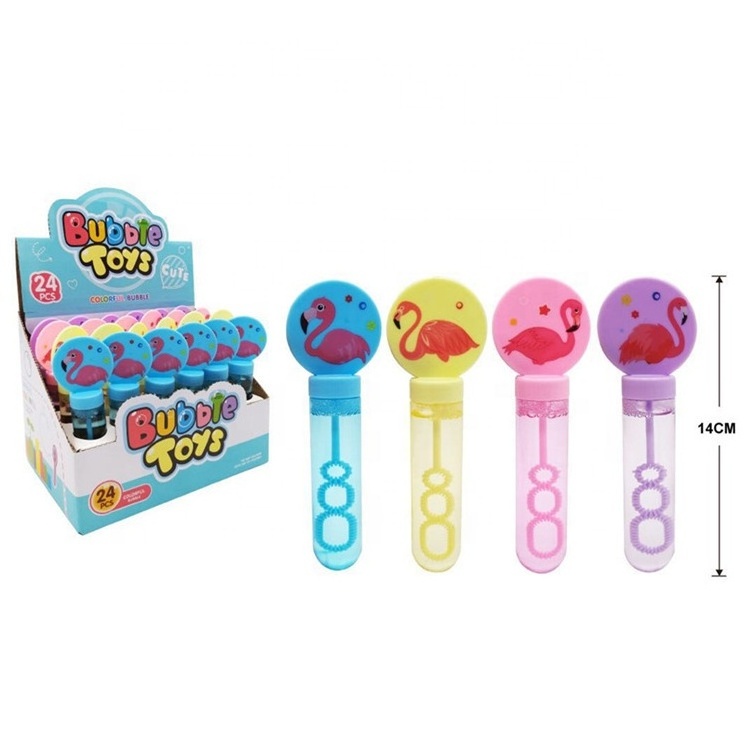 Portable Small Cartoon Animal Handle Soapy Water Bubble Stick Children Toy