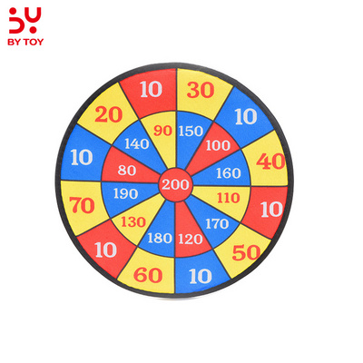 Hot Selling 14 Inch Fabric Dardo Board With Sticky Balls Darts Safe Indoor Dart Ball Board Game Kids Game Dart Board Set