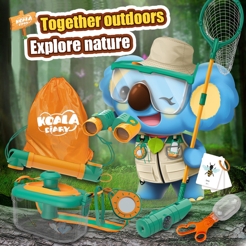 Kids Outdoor Camping Toys Gear Set Bug Catching Kit for Toddlers Nature Exploration Kit